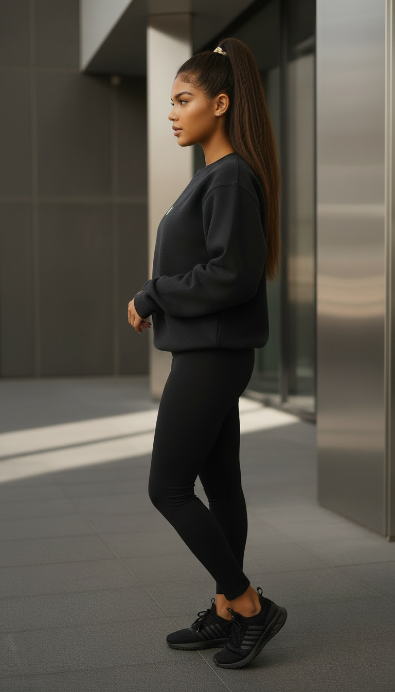 Black Heavyweight Crewneck Sweatshirt