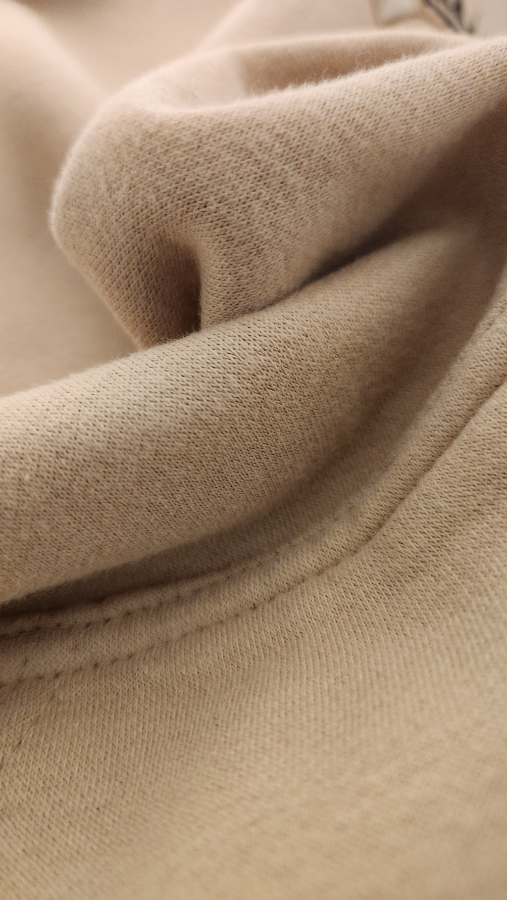 Unisex Beige Heavyweight Hoodie With Cute Teddy Wearing A Crown