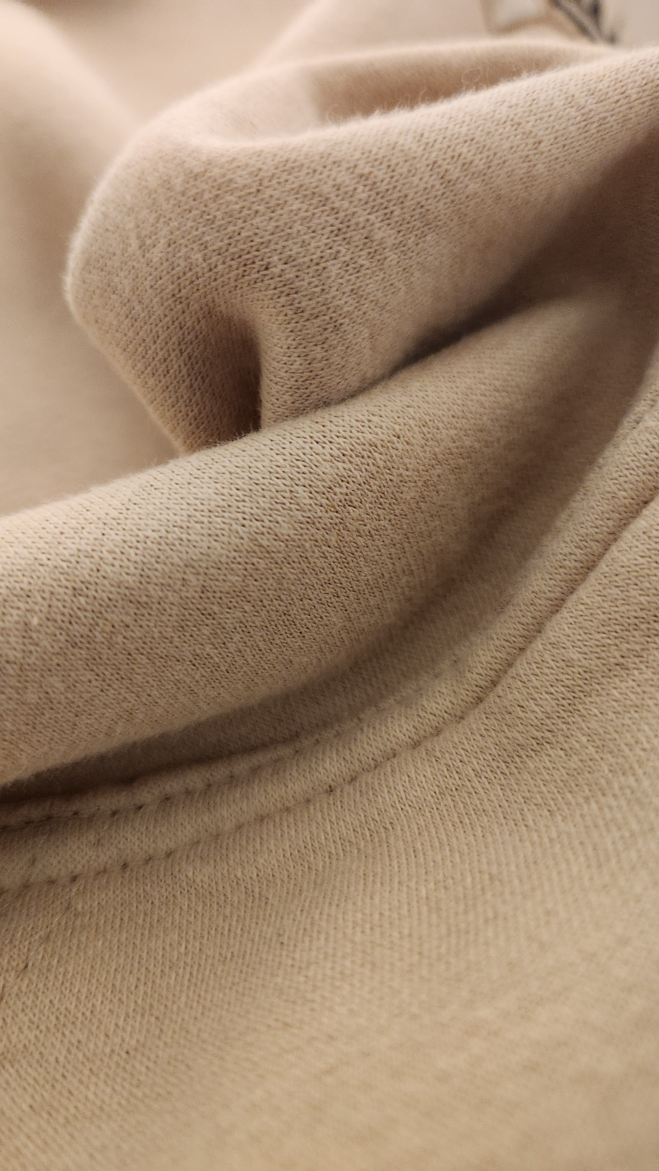 Unisex Beige Heavyweight Hoodie With Cute Teddy Wearing A Crown