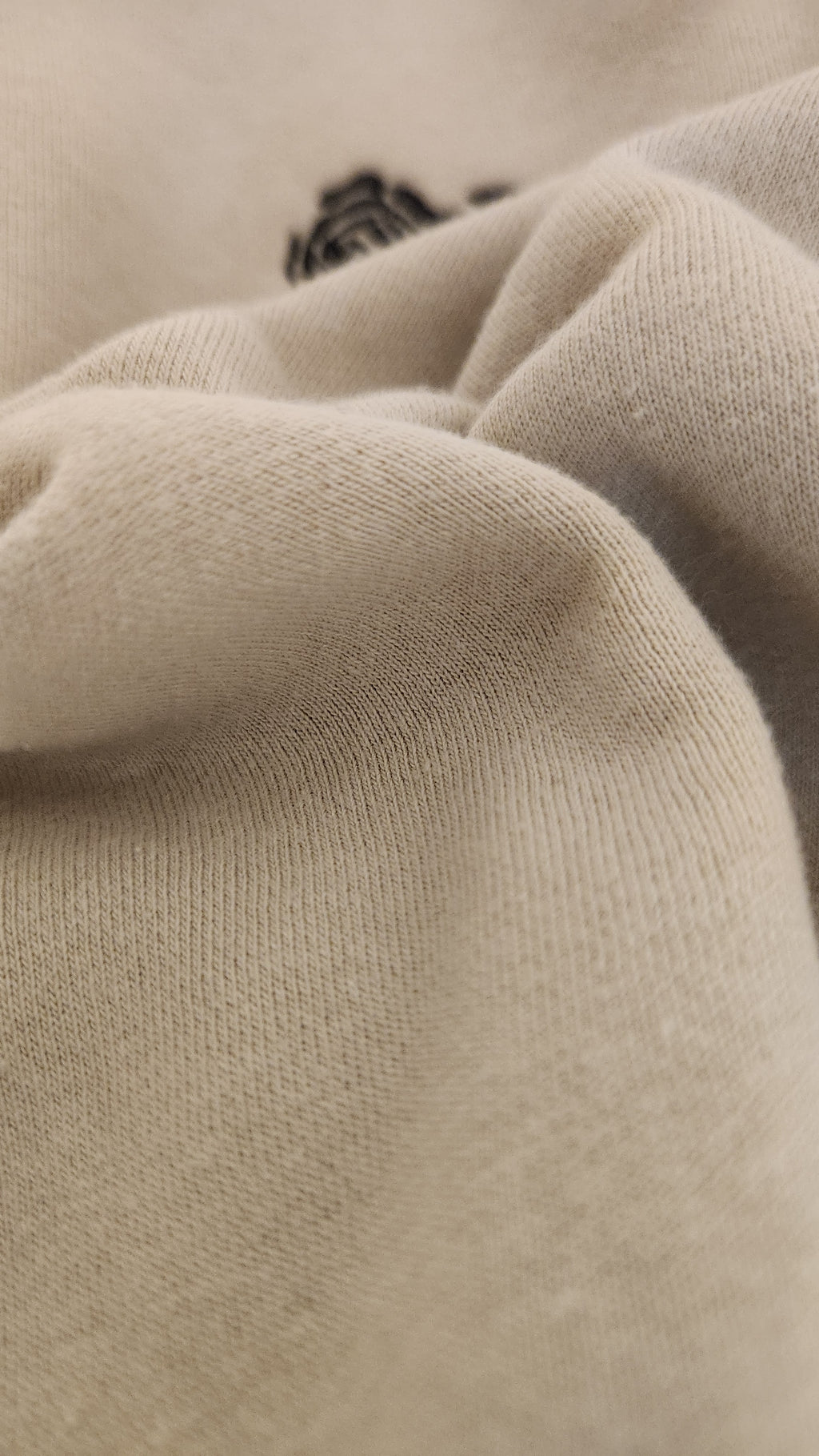 Beige Cropped Top With Rose