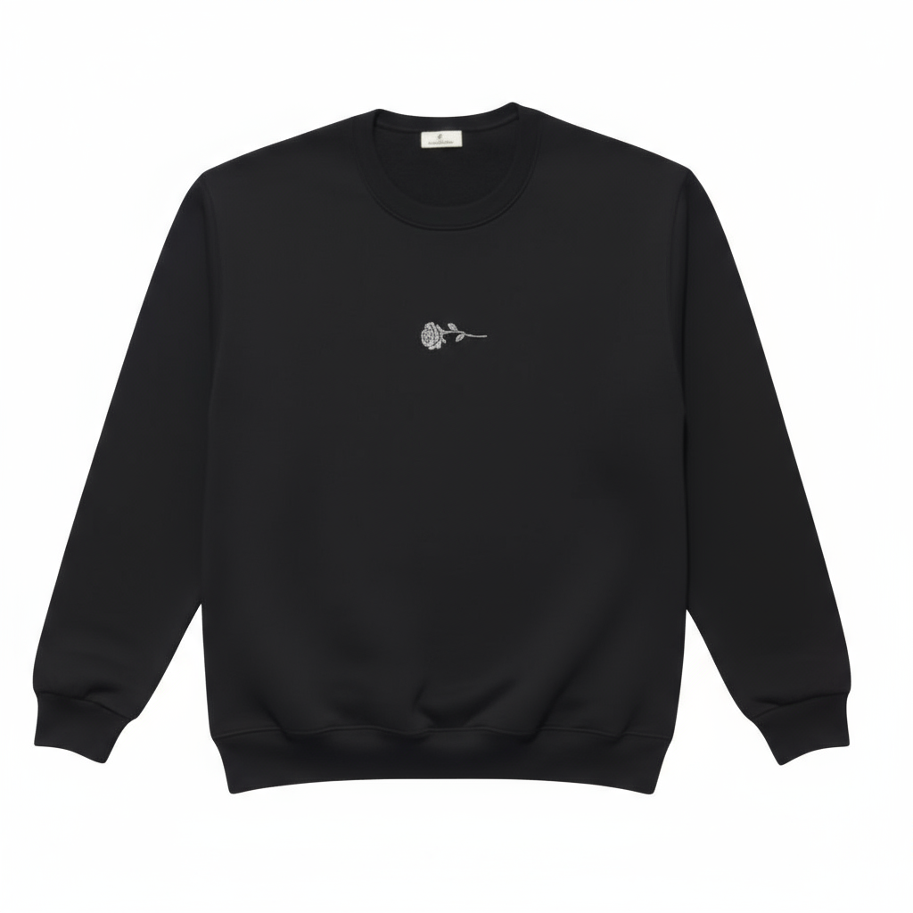Black Heavyweight Crewneck Sweatshirt
