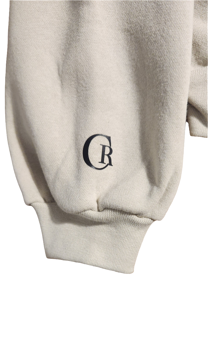 Beige Cropped Top With Rose