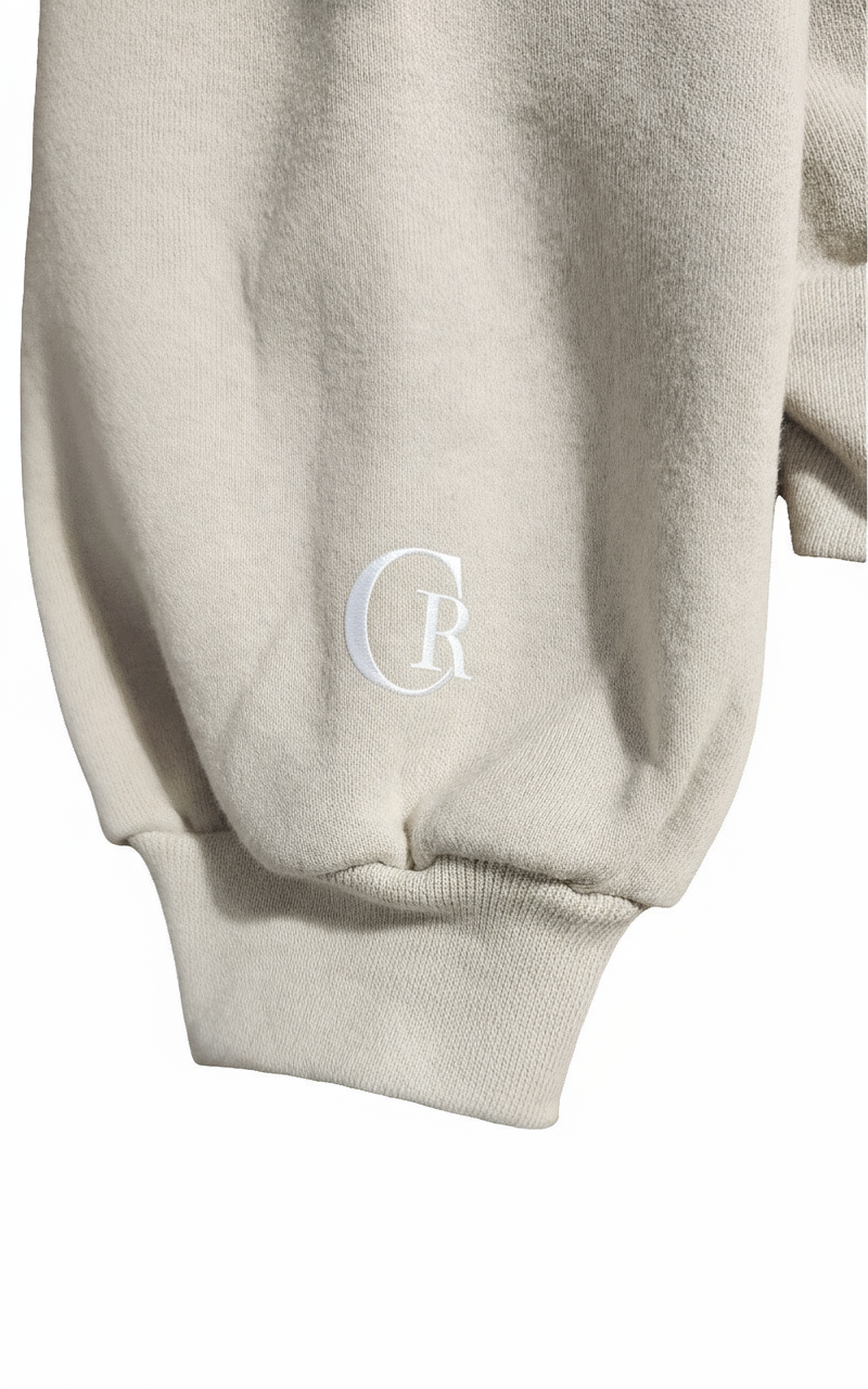 Beige Cropped Top With Rose