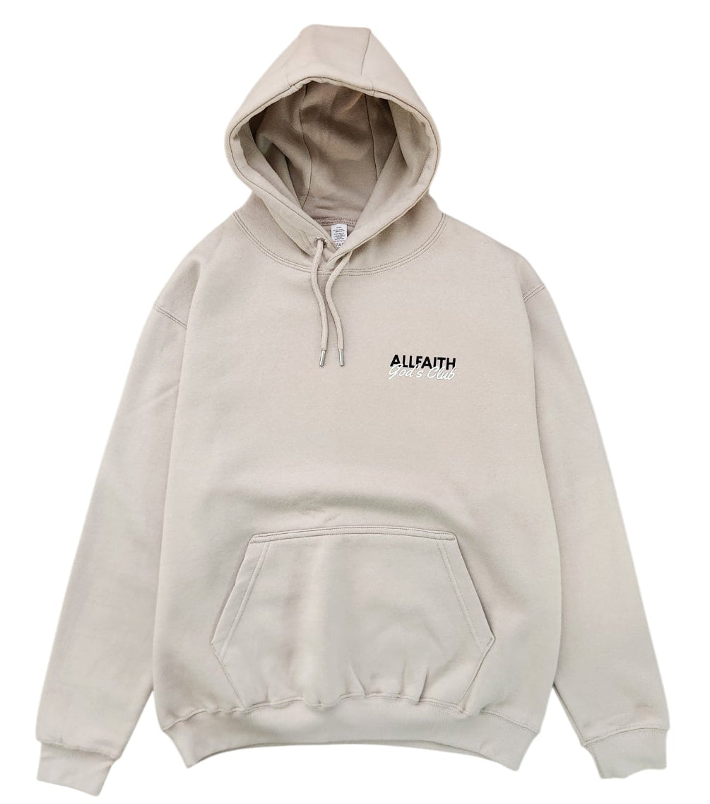 Unisex ALLFAITH GOD'S CLUB Stone Grey Hoodie