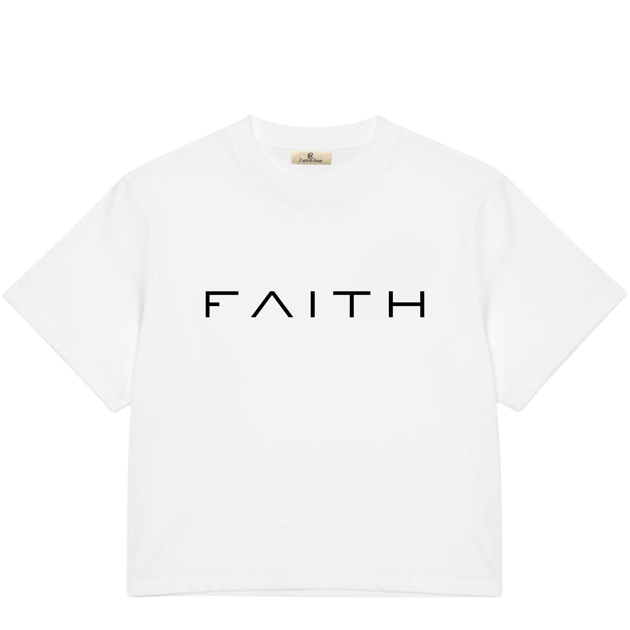 Women's FAITH White Heavyweight Boxy T-Shirt
