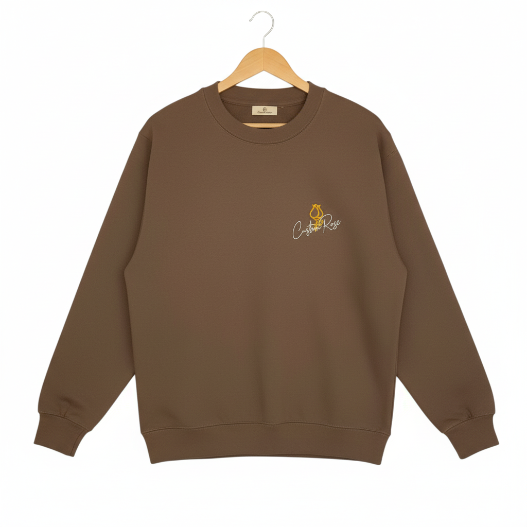 Unisex Brown Crewneck