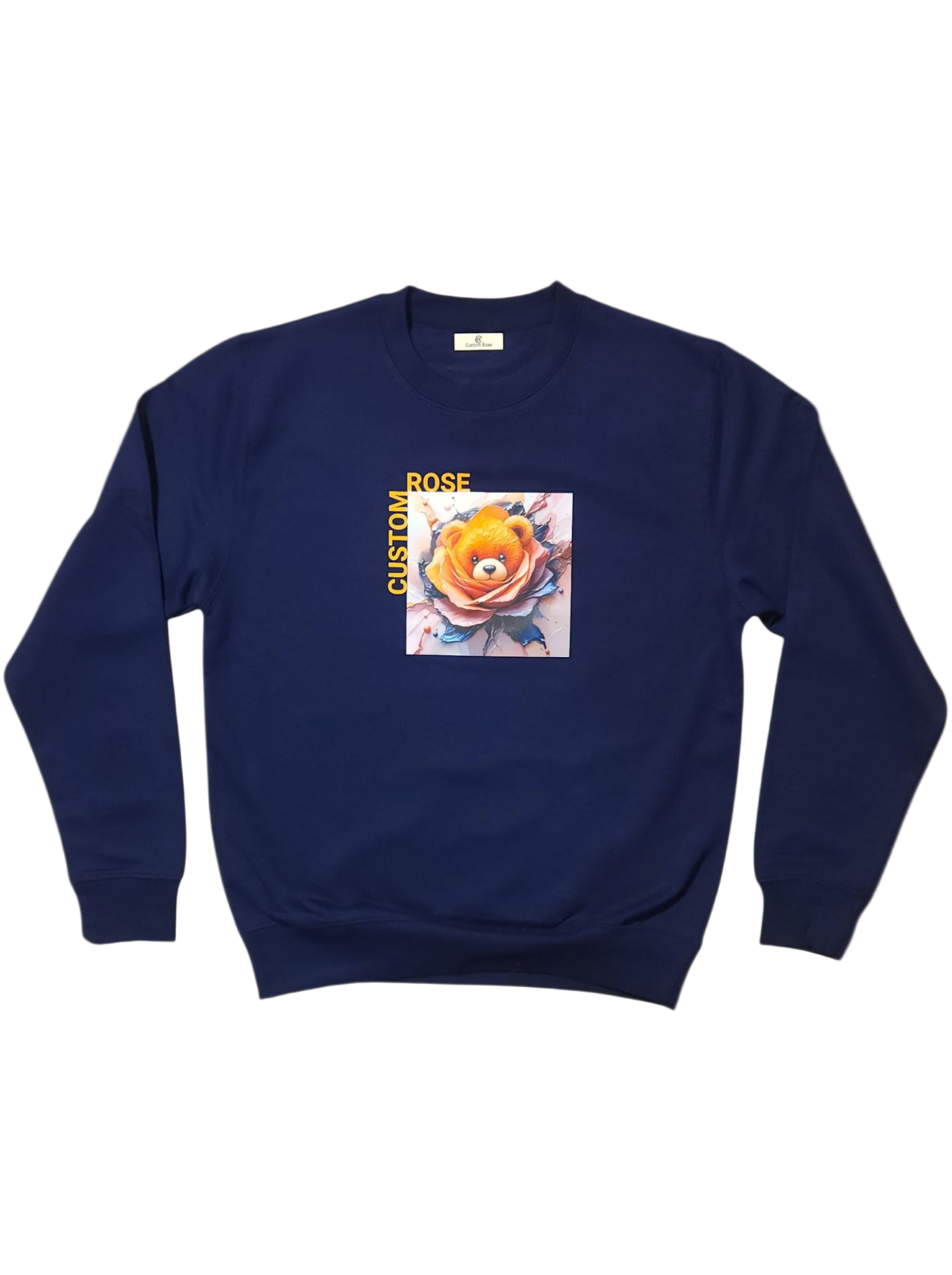 Navy Blue Crewneck With Graphic In Front
