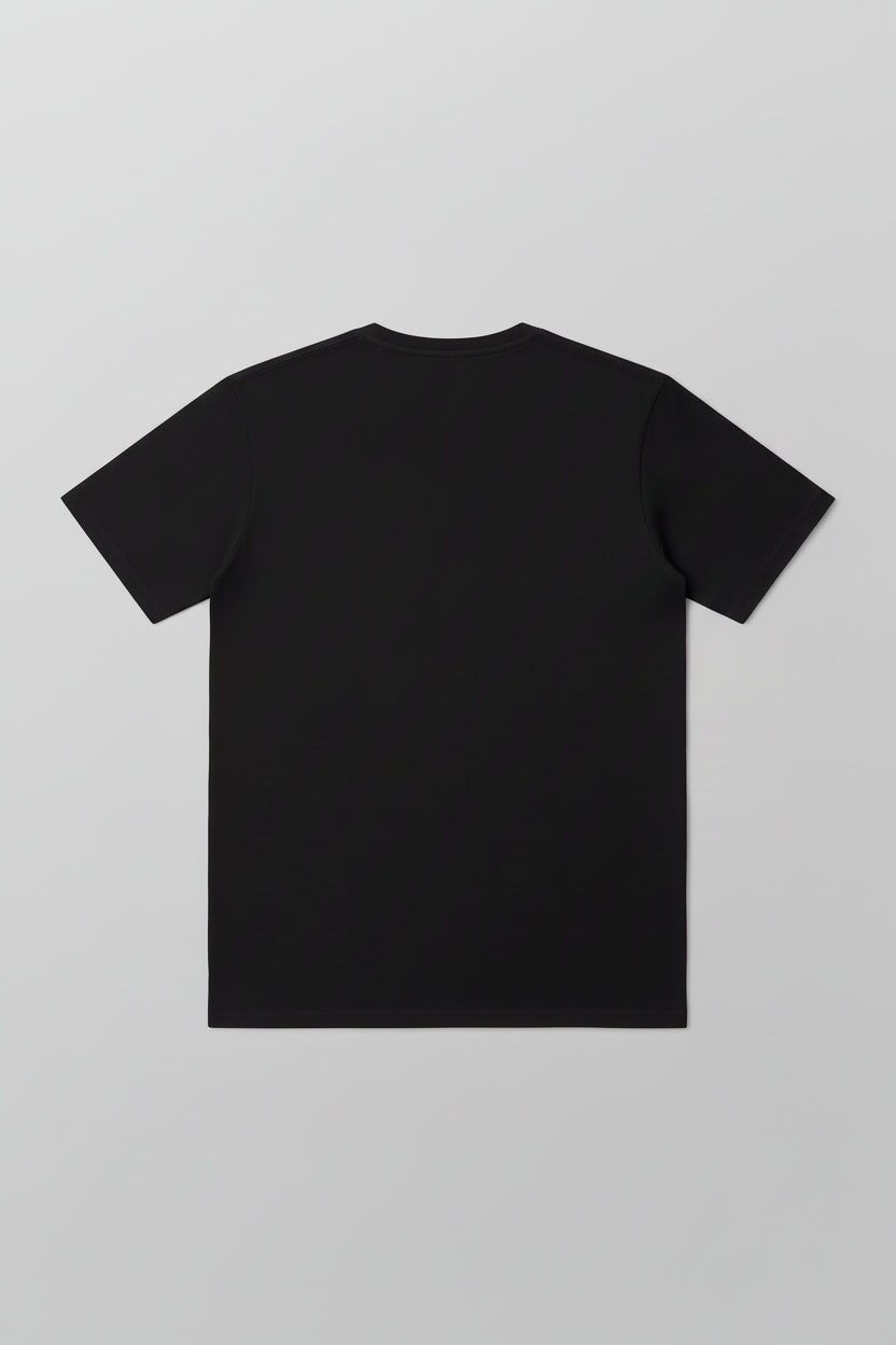 Unisex Rose In Star Black T-Shirt