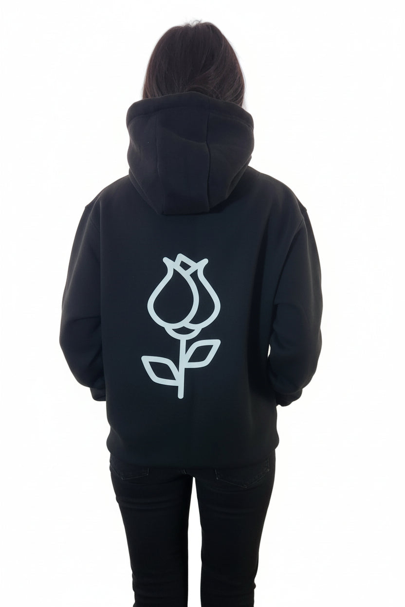 Unisex Black Fleece Hoodie