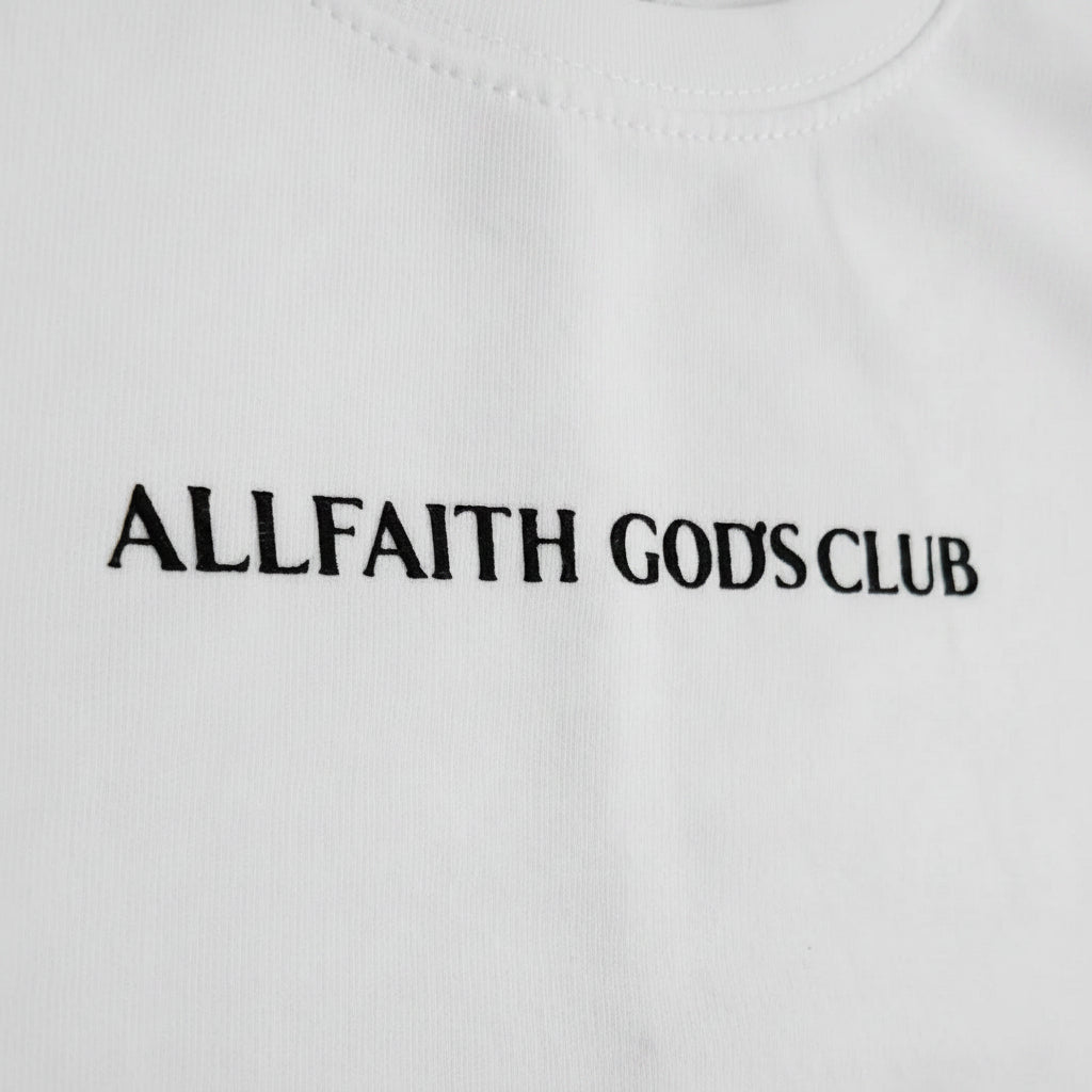 Women ALLFAITH GOD'S CLUB Cropped Sweatshirt