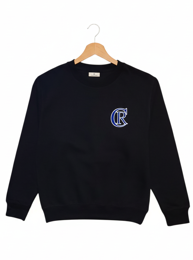 Unisex Black Crewneck