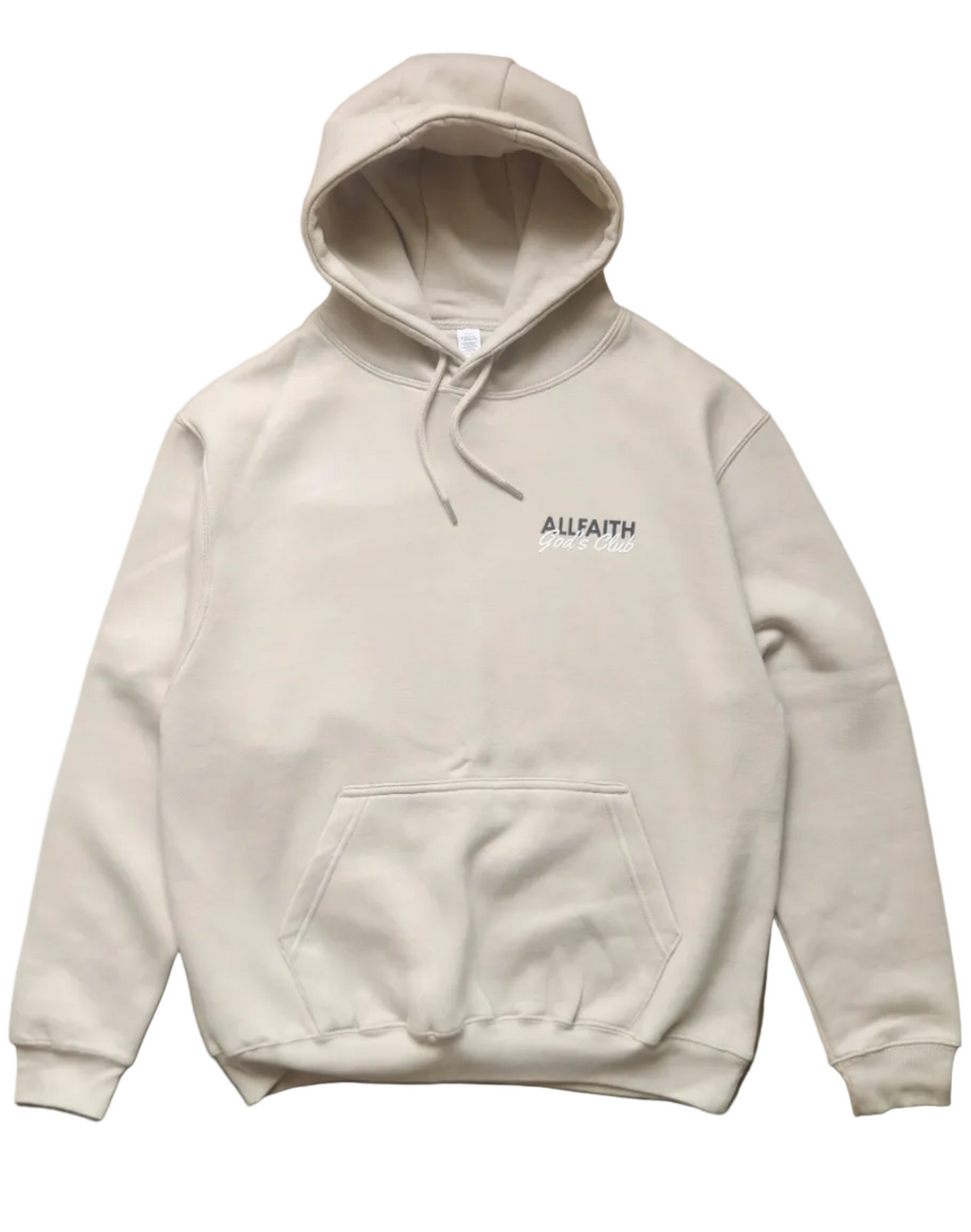 Unisex ALLFAITH GOD'S CLUB Stone Grey Hoodie