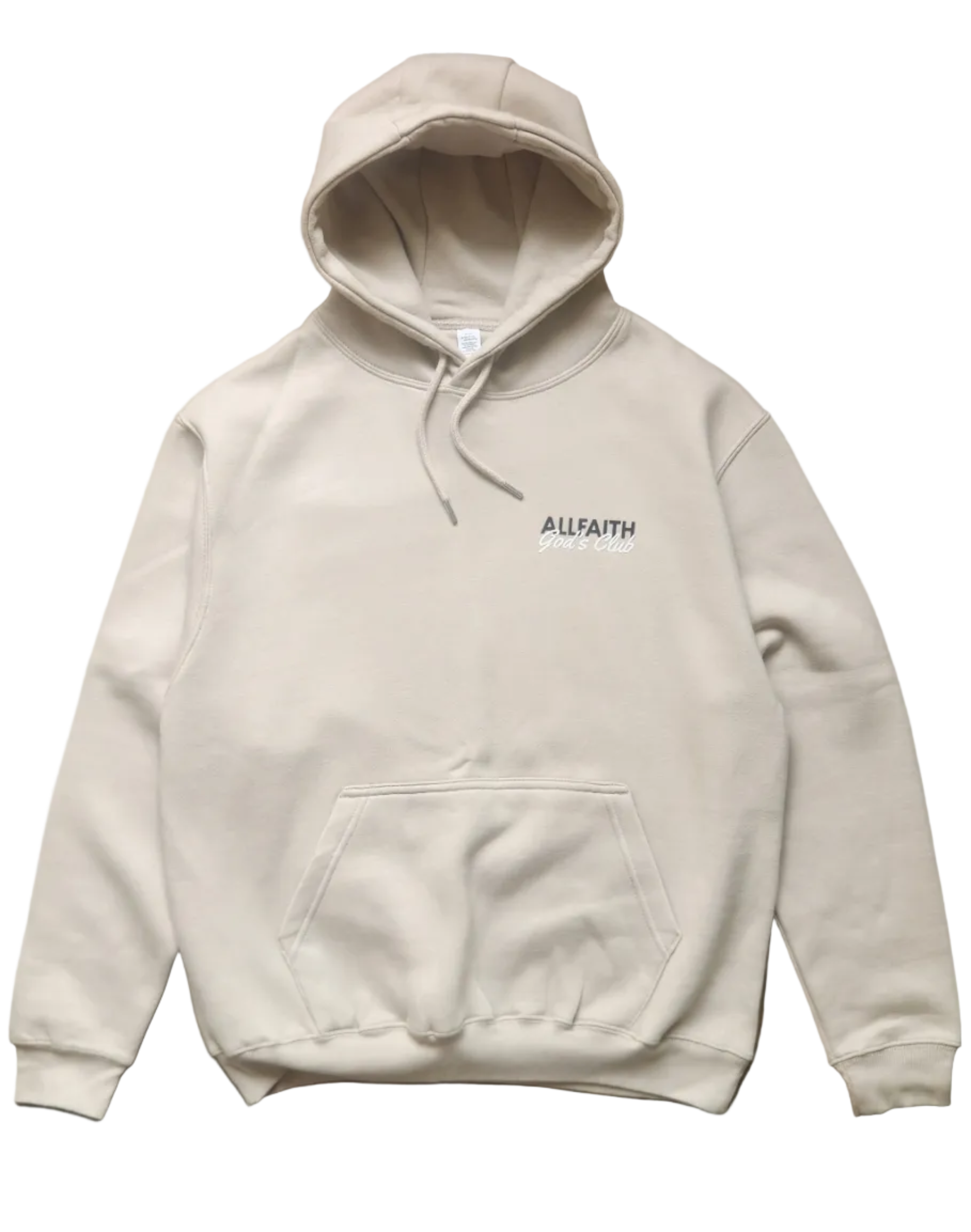 Unisex ALLFAITH GOD'S CLUB Stone Grey Hoodie