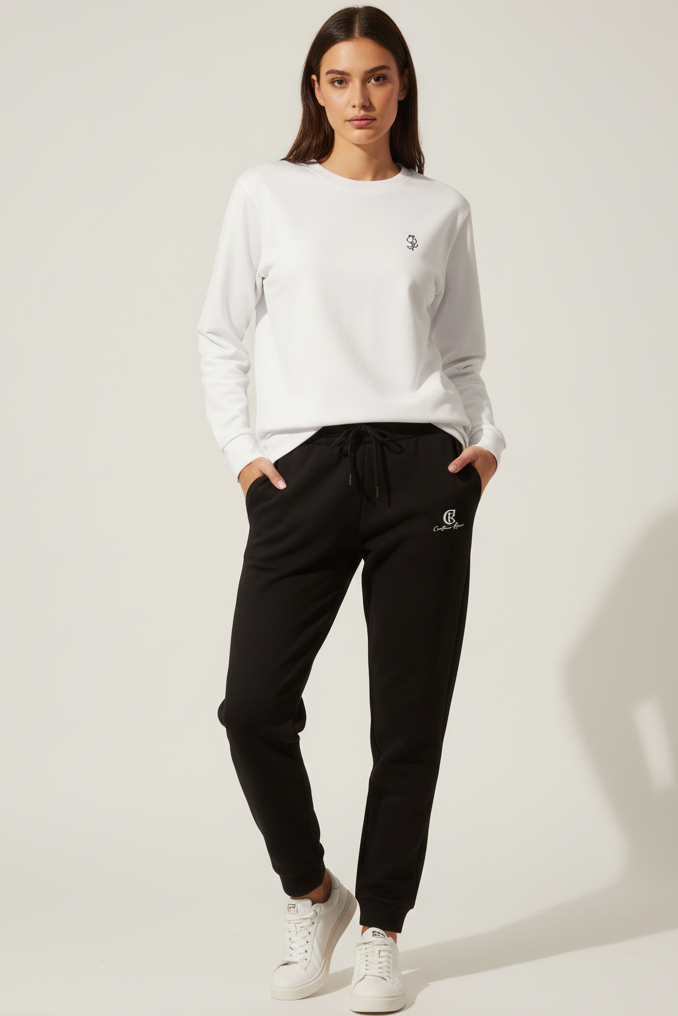 Lightweight Unisex Black Sweatpants