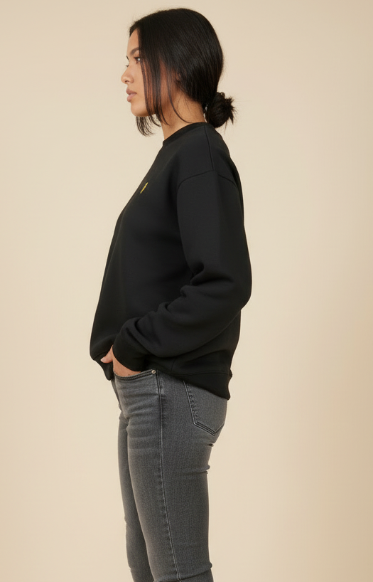 Unisex Yellow Rose Crewneck