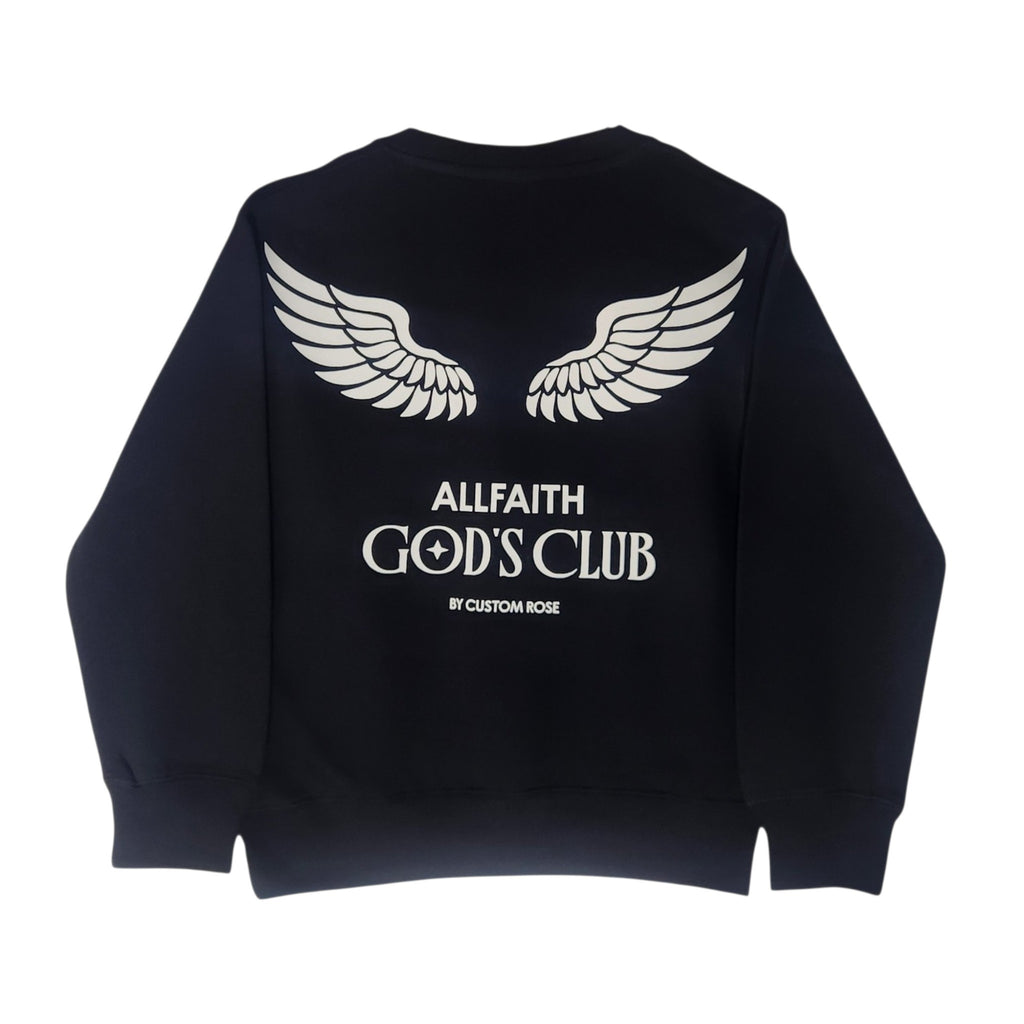 Kids Unisex Black ALLFAITH Sweatshirt
