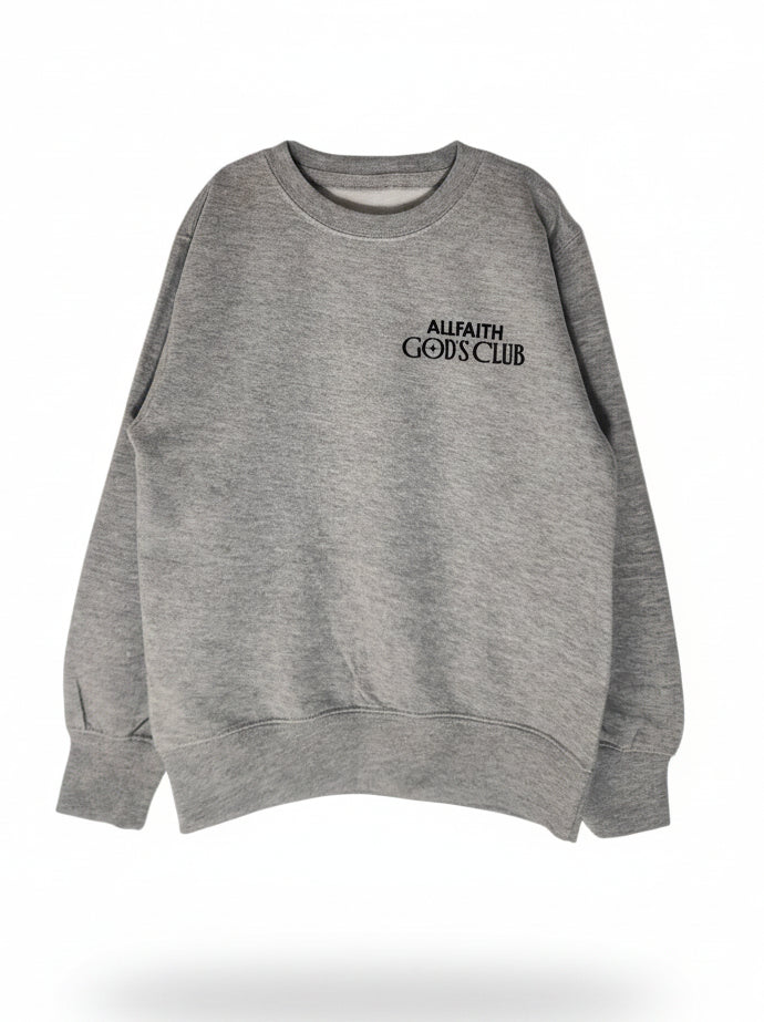 Kids Unisex Heather Gray ALLFAITH Sweatshirt