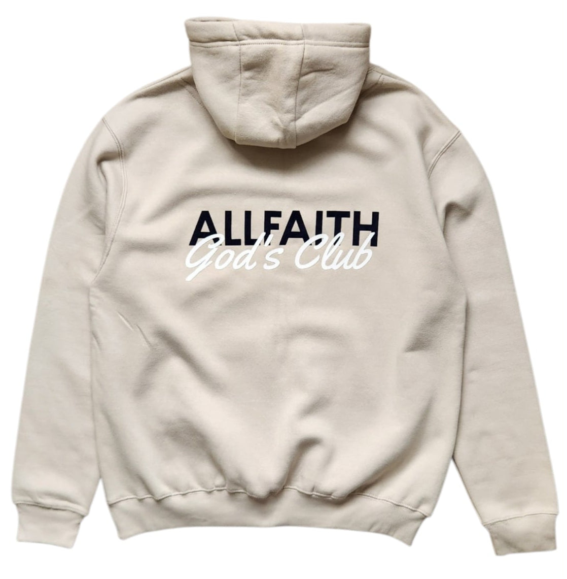 Unisex ALLFAITH GOD'S CLUB Stone Grey Hoodie
