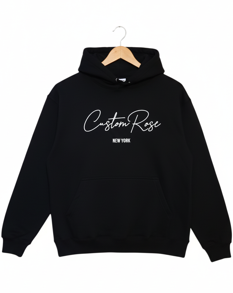 Unisex Black Fleece Hoodie