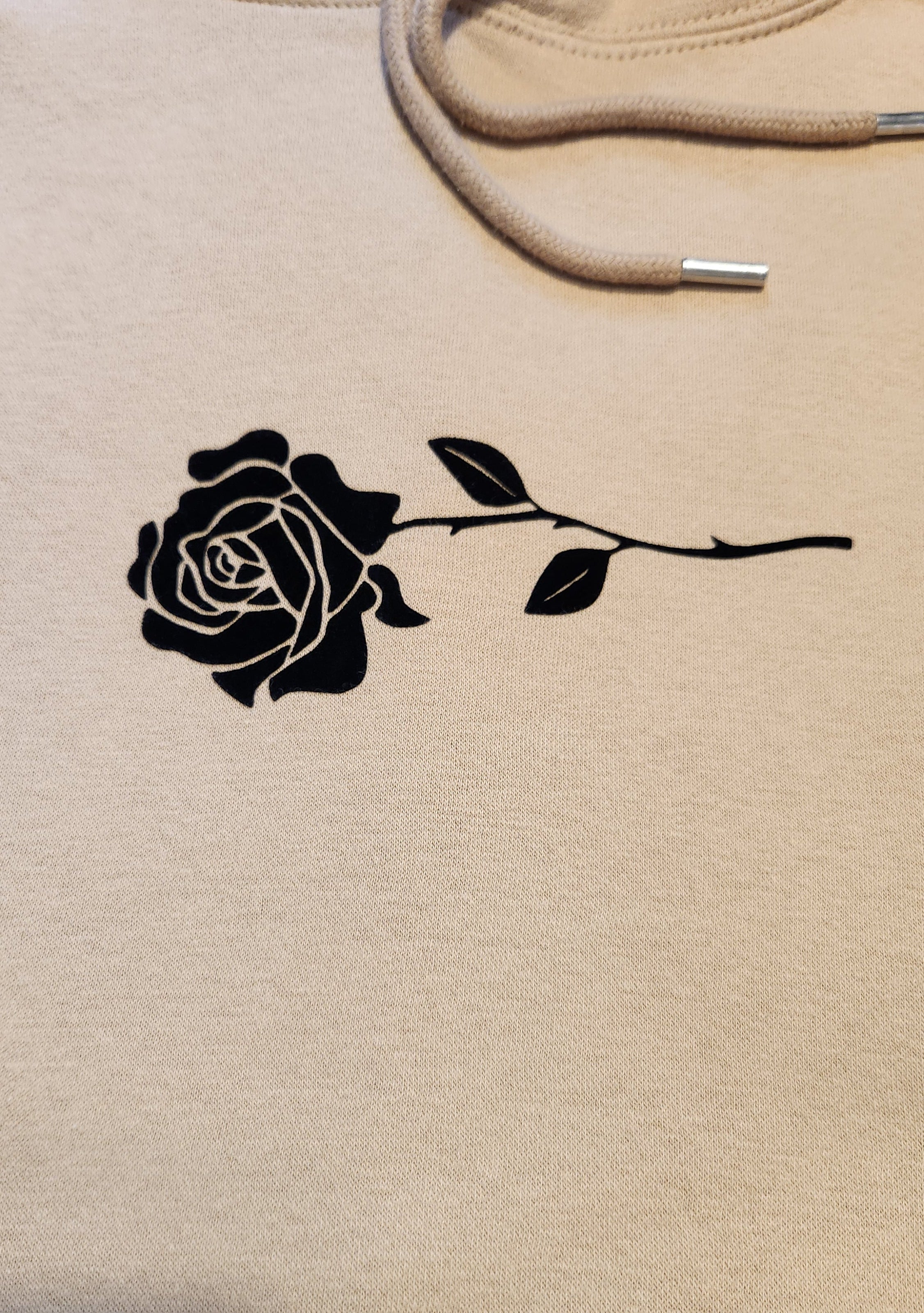 Unisex Beige Fleece Hoodie