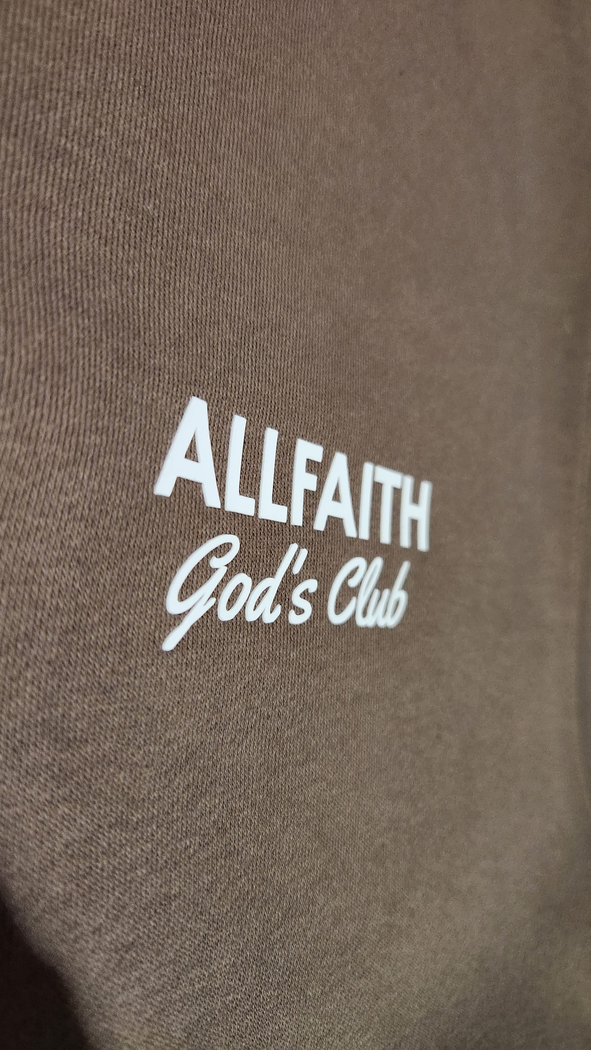 Unisex ALLFAITH BROWN SWEATSHIRT
