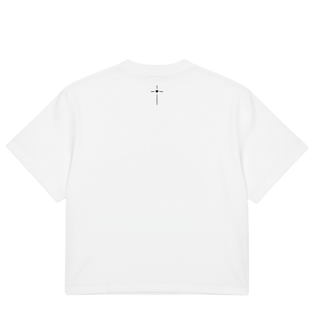Women's FAITH White Heavyweight Boxy T-Shirt