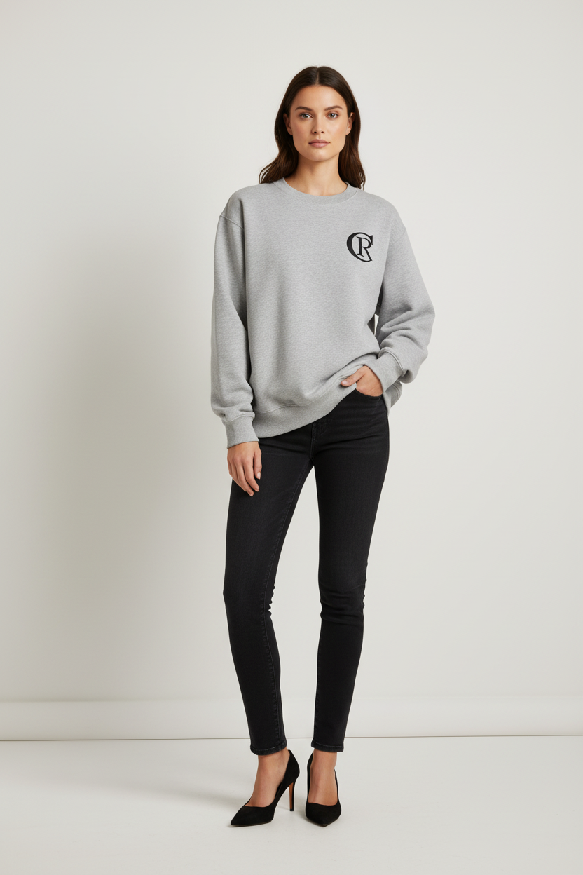 Unisex Grey Heather Crewneck