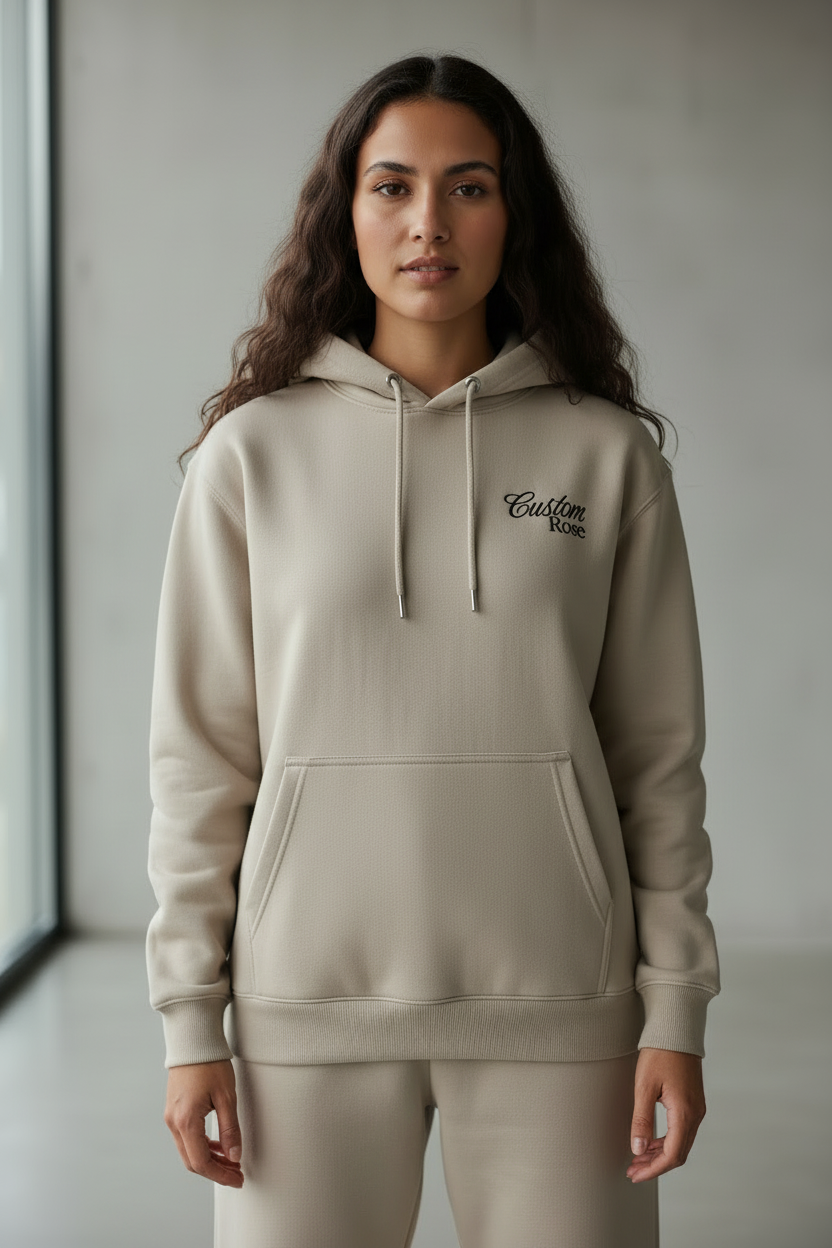 Fleece Silver Heavyweight Hoodie