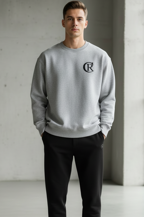 Unisex Grey Heather Crewneck